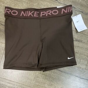 Nike Women's Brown Pro Shorts